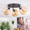 Koyoto Plafonnier, Boule lumineuse Ambre, 3 lumières