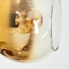 Koyoto Boule lumineuse, Lampadaire 32 cm Chrome, Or, Clair, Cuivré, Fumé, 5 lumières