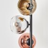 Koyoto Boule lumineuse, Lampadaire 32 cm Chrome, Or, Clair, Cuivré, Fumé, 5 lumières