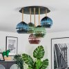 Koyoto Plafonnier, Boule lumineuse Laiton, Noir, 5 lumières