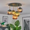 Koyoto Plafonnier, Boule lumineuse Laiton, Noir, 5 lumières