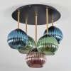 Koyoto Plafonnier, Boule lumineuse Laiton, Noir, 5 lumières