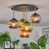 Koyoto Plafonnier, Boule lumineuse Laiton, Noir, 5 lumières