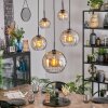 Koyoto Suspension, Boule lumineuse, Suspension Ambre, Clair, 5 lumières