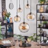 Koyoto Suspension, Boule lumineuse, Suspension Ambre, Clair, 5 lumières