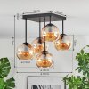 Koyoto Plafonnier, Boule lumineuse 37 cm Ambre, 5 lumières