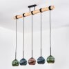Koyoto Suspension, Boule lumineuse, Suspension Écru, Noir, 5 lumières