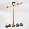Koyoto Suspension, Boule lumineuse, Suspension Écru, Noir, 5 lumières