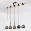 Koyoto Suspension, Boule lumineuse, Suspension Écru, Noir, 5 lumières