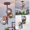 Chehalis Plafonnier, Boule lumineuse 27 cm Bleu, Chrome, Vert, Clair, Cuivré, Fumé, 4 lumières