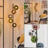 Gastor Boule lumineuse, Lampadaire 33 cm Bleu, Chrome, Vert, Cuivré, Fumé, 5 lumières