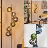 Gastor Boule lumineuse, Lampadaire 34 cm Bleu, Chrome, Vert, Fumé, 6 lumières