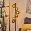 Gastor Boule lumineuse, Lampadaire 34 cm Bleu, Chrome, Vert, Fumé, 6 lumières