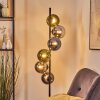 Gastor Boule lumineuse, Lampadaire 34 cm Bleu, Chrome, Vert, Fumé, 6 lumières