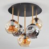 Ripoll Plafonnier, Boule lumineuse Laiton, Noir, 5 lumières