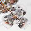 Koyoto Plafonnier, Boule lumineuse Or, Noir, 10 lumières