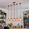 Soungou Suspension, Suspension Écru, Noir, 5 lumières