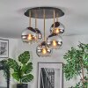 Koyoto Plafonnier, Boule lumineuse Laiton, Noir, 5 lumières