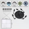 Koyoto Suspension, Boule lumineuse, Suspension Bleu, Chrome, Vert, Cuivré, Fumé, 5 lumières