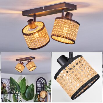 Ramila Plafonnier, Spot de plafond Noir, 2 lumières