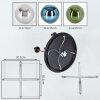 Gastor Plafonnier, Boule lumineuse 45 cm Laiton, Noir, 5 lumières