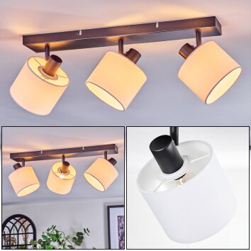 Bassagoda Plafonnier, Spot de plafond Noir, 3 lumières