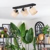 Sabadim Plafonnier, Spot de plafond Noir, 3 lumières