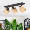 Cavaca Plafonnier, Spot de plafond Noir, 3 lumières