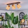 Cavaca Plafonnier, Spot de plafond Noir, 3 lumières