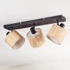 Bongal Plafonnier, Spot de plafond Noir, 3 lumières