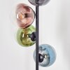 Gastor Boule lumineuse, Lampadaire 33 cm Bleu, Vert, Clair, Cuivré, 5 lumières