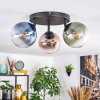 Gastor Plafonnier, Boule lumineuse Bleu, Vert, Clair, Cuivré, 3 lumières