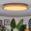 Coentral Plafonnier, Panel LED Noir, 1 lumière