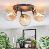 Chehalis Plafonnier, Boule lumineuse 48.5 cm Ambre, Clair, 3 lumières
