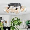 Chehalis Plafonnier, Boule lumineuse Ambre, Clair, 4 lumières