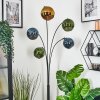 Koyoto Boule lumineuse, Lampadaire Bleu, Or, Vert, 5 lumières