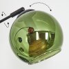 Koyoto Boule lumineuse, Lampadaire Bleu, Vert, Cuivré, 5 lumières