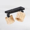 Cavaca Plafonnier, Spot de plafond Noir, 2 lumières
