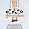 Cavaca Suspension, Suspension Écru, Noir, 3 lumières