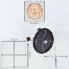 Koyoto Plafonnier, Boule lumineuse 45 cm Laiton, Noir, 5 lumières