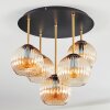 Koyoto Plafonnier, Boule lumineuse 45 cm Laiton, Noir, 5 lumières