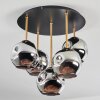 Ripoll Plafonnier, Boule lumineuse Laiton, Noir, 5 lumières