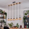 Koyoto Suspension, Boule lumineuse, Suspension Écru, Noir, 5 lumières