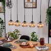 Koyoto Suspension, Boule lumineuse, Suspension Écru, Noir, 5 lumières