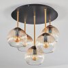 Koyoto Plafonnier, Boule lumineuse Laiton, Noir, 5 lumières