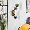 Koyoto Boule lumineuse, Lampadaire 32 cm Bleu, Or, Vert, 5 lumières