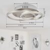Plafonnier Mohlin LED Nickel mat, 1 lumière