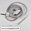 Plafonnier Mohlin LED Nickel mat, 1 lumière