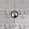 Plafonnier Buren LED Nickel mat, 1 lumière