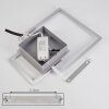 Plafonnier Buren LED Nickel mat, 1 lumière